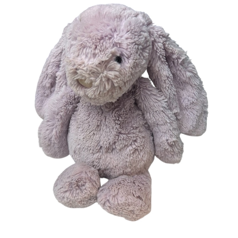 Jellycat BASHFUL LILAC BUNNY Authentic Medium 12" Soft Plush Purple Rabbit